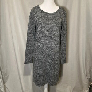 gray black & white marbled long sleeve Gap dress size small